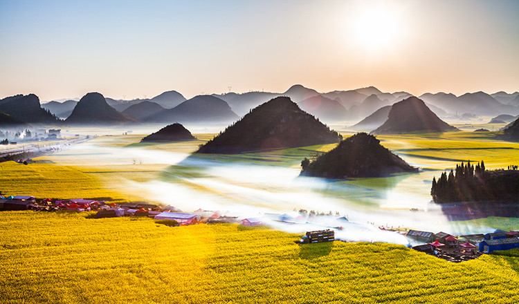 3月羅平油菜花一走進(jìn)金玉滿(mǎn)堂之鄉(xiāng)