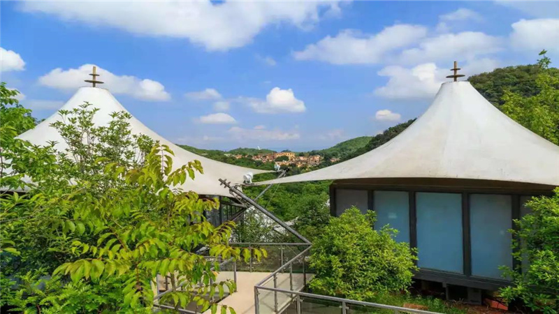 紅河旅游之可邑帳篷度假酒店,睡進可邑的森林里，與星空共眠！